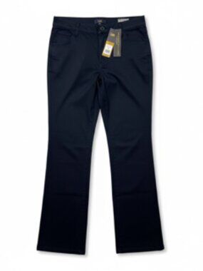 Lee Women's Wash & Wear Black Straight Leg Pants Size 6 Medium - New